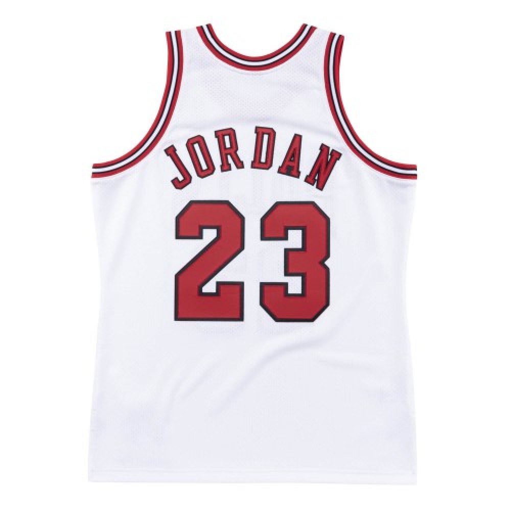 Men's Chicago Bulls Michael Jordan #23 Throwback White 1996-97 Hardwood Classics Player Jersey-Pro Kit Vault | Brand New 26/27 Sports Jerseys